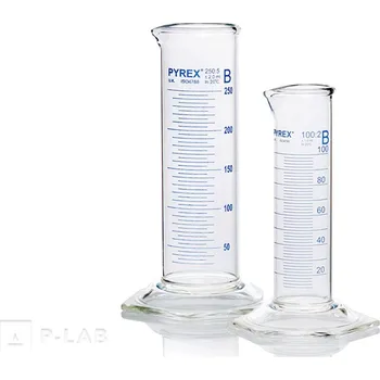 Válec odměrný nízký třídy B, silnostěnný | PYREX® (Objem (ml): 500, Dělení (ml): 10,0, Tolerance (ml) : &plusmn5,0, Výška (mm): 255, Průměr (mm): 67,0, Balení (ks): 1)