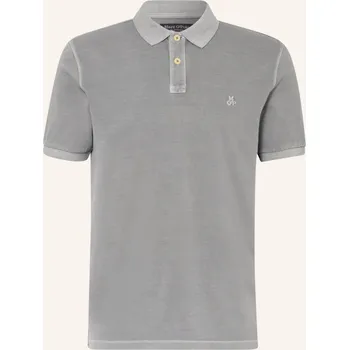 Pánská košile Marc O'polo Pánská Polokošile Z Piké Regular Fit, šedá, XXL