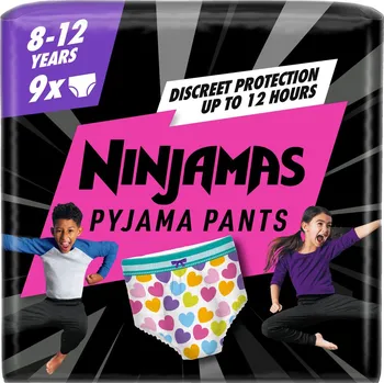 Plenkové kalhoty Ninjamas Pyjama Pants srdíčka plenkové kalhotky 8–12 let (27–43 kg)