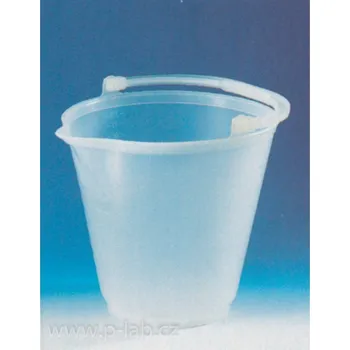 Laboratorní baňka Vědro PP s výlevkou | BRAND (Objem (l): 12, Výška (mm): 300, Dolní průměr (mm): 190, Horní průměr (mm): 300, Balení (ks): 1)