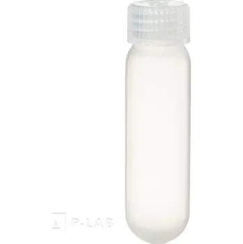 Laboratorní baňka Zkumavky s víčkem bez těsnění (Objem (ml): 50, Průměr × výška (mm): 28,8 × 107,0, Materiál: PC, Balení (ks): 10)