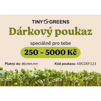 Dárkový potravinový koš Tiny Greens - Dárkový poukaz