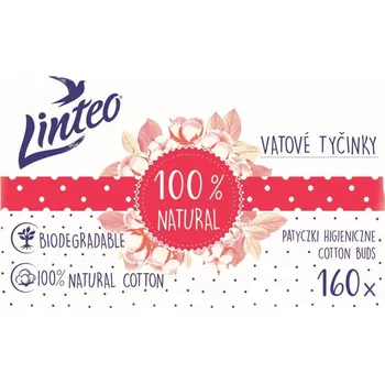 Vatová tyčinka Linteo Papírové vatové tyčinky v sáčku