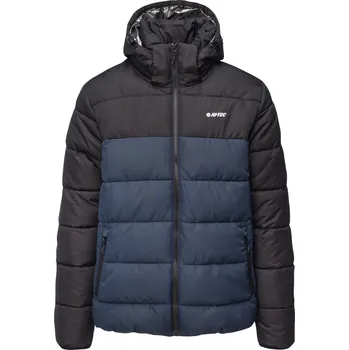 Pánská Zimní prošívaná bunda HI-TEC VARMI II M000264393 – Černá XXL