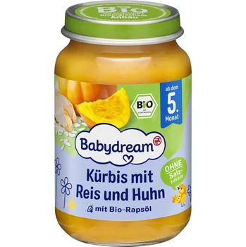 Babydream BIO Příkrm dýně, rýže a kuře