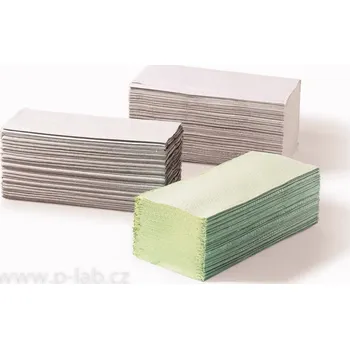 Utěrka Papírové utěrky (Rozměry (cm): 25,5 x 23, Typ: 2-vrstvé, Struktura: přírodní, perforované, Skládání v balení: zigzag , Barva: zelená, Balení (ks): 20 x 160)