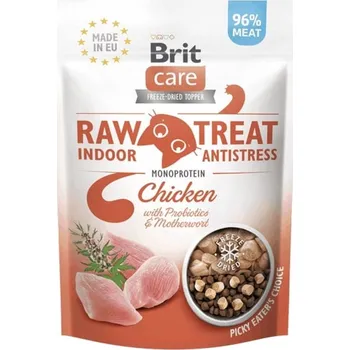 Brit Care Raw Indoor & Antistress mrazem sušené pamlsky pro kočky