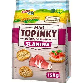 Trvanlivě pečivo Bonavita Mini topinky s příchutí slaniny
