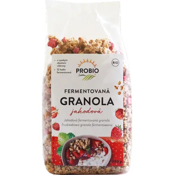 Pro-Bio Műsli křupavé - granola fermentovaná jahodová 300 g BIO
