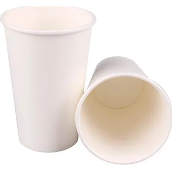 Jednorázové nádobí Niteola Papírové kelímky bílé 330 ml