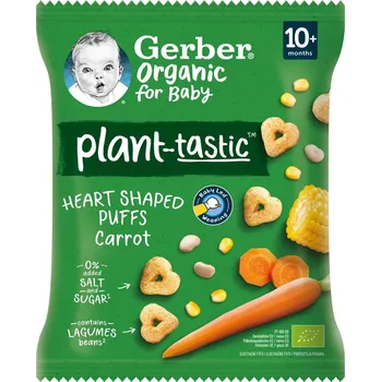 Gerber organic BIO Křupavá srdíčka s mrkví