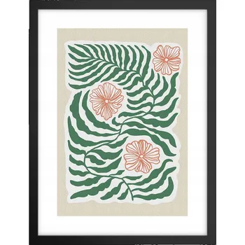 Obraz Obraz plakát v černém rámu do obýváku 30x40 boho foto plakáty na zeď