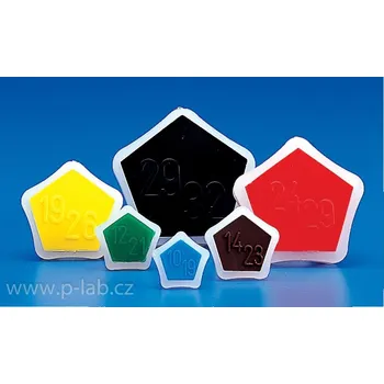 Zátka kónická pro zábrusy PE | KARTELL (Kónus NZ: 19/26, Dolní průměr (mm): 16,4, Barva: žlutá, Balení (ks): 10)