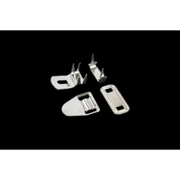 Háček kalhotový 4-dílný -1ks 85003/56144 - Stříbrná, 18x10 mm