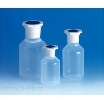 Láhev reagenční PP s kónickou zátkou širokohrdlá | VITLAB (Objem (ml): 2 000, Hrdlo NZ: 60/46, Výška (mm): 263, Průměr (mm): 131, Balení (ks): 1, Barva: Oranžová)