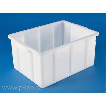 Přepravka vysoká bílá | KARTELL (Objem (l): 46, Vnější rozměry (mm): 625 x 370, Výška (mm): 255, Balení (ks): 1)