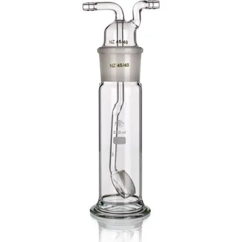 Promývačka s fritovým nástavcem | SIMAX® (Celková výška (mm): 250, Průměr frity (mm): 30, Zrnitost: S1, NZ: 45/40, Balení (ks): 1)