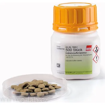 Bazénová chemie Pufrovací tablety ke stanovení tvrdosti vody s indikátorem (Specifikace: ke stanovení tvrdosti vody, Balení: 500 tablet)
