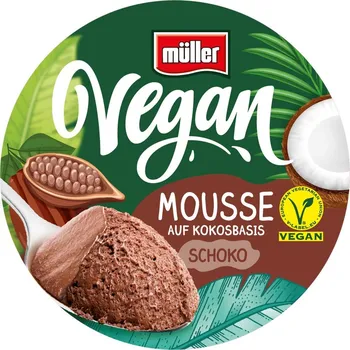 Čokoláda Müller Vegan Mousse čokoládová (2×70 g)