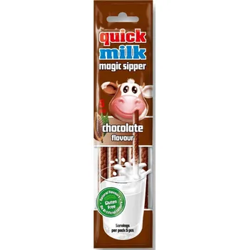 Quick Milk Čokoládová brčka do mléka