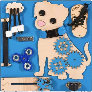 Kancelářský nábytek Interaktivní dětská tabule - Pejsek Hugo - modrá