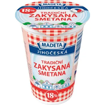 Madeta Jihočeská zakysaná smetana 18%