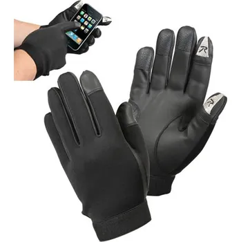 Pracovní rukavice Rukavice taktické TOUCH SCREEN neoprenové ČERNÉ M - Není skladem