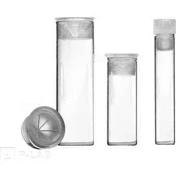 Vialka s vnitřním zamačkávacím víčkem (Objem (ml): 1, Průměr (mm): 8, Výška (mm): 40, Balení (ks): 200, Barva: Hnědá)