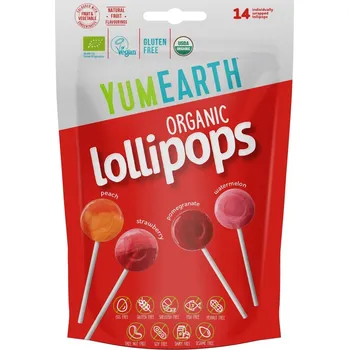 Bonbon YumEarth BIO Ovocná lízátka 14 ks