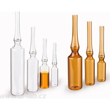 Ampule zatavovací | WHEATON (Objem (ml): 5, Průměr (mm): 16,5, Výška (mm): 84,0, Balení (ks): 144, Barva: Čiré ampule)