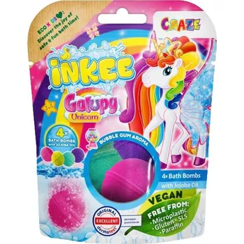 Inkee Šumivá bomba do vany Galupy jednorožec (4×50 g)