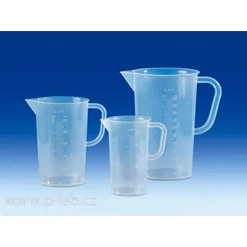 Džbánek odměrný vysoký PP | VITLAB (Objem (ml): 1 000, Dělení (ml): 10, Průměr (mm): 116 , Výška (mm): 181, Balení (ks): 1)