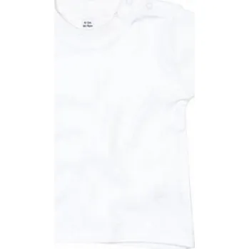 Babybugz Dětské tričko z organické bavlny s patentky na rameni Barva: White, Velikost: 2-3 roky BZ02