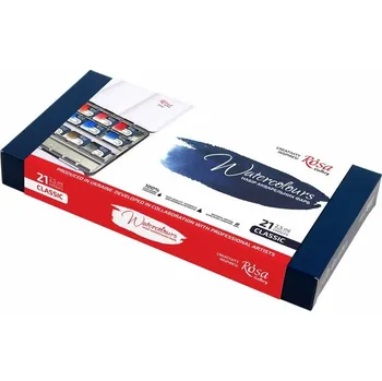 Akvarelové barvy Classic 21 barev v kovové krabičce