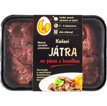 Pánev DZ Klatovy Kuřecí játra na pánev s bazalkou