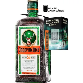 Likér Jägermeister 35% obj. + panák jako dárek