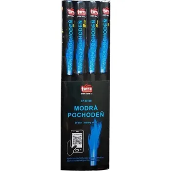 Prskavka Pochodeň modrá Bengálský oheň 4ks