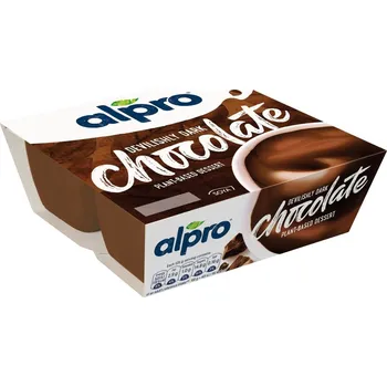 Bonbon Alpro Sójový dezert s příchutí hořké čokolády 4×125 g
