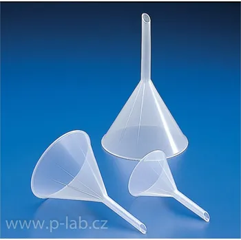 Nálevka analytická PP | KARTELL (Průměr (mm): 66, Průměr stonku (mm): 10, Balení (ks): 1)