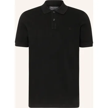 Pánská košile Marc O'polo Pánská Polokošile Z Piké Regular Fit, černá, XL