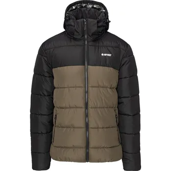 Pánská Zimní prošívaná bunda HI-TEC VARMI II M000264394 – Černá XL