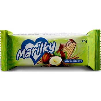 Marila Marilky lískooříškové oplatky obvodově máčené