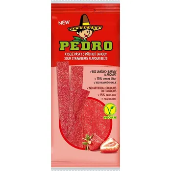 Bonbon Pedro Kyselé pásky s příchutí jahody