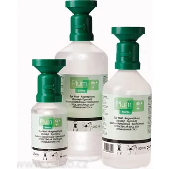 Dezinfekce Střička na jedno použití (Náplň: Fyziologický roztok, Objem (ml): 500, Čas oplachu (min): cca 5, Typ střičky: pro 1 oko, Balení (ks): 1)