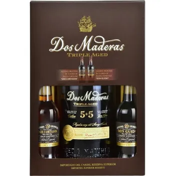 Rum Dos Maderas 5+5 10YO 40% obj. + 2 × Sherry