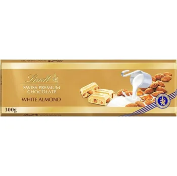 Čokoláda Lindt Gold Tablet Švýcarská bílá s mandlemi