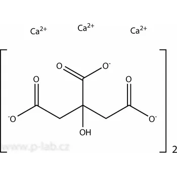 Hnojivo CITRONAN VÁPENATÝ TETRAHYDRÁT (Čistota: min 97 %, extra čistý, Balení: 1 kg)