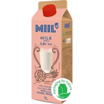 Mléko Miil Selské čerstvé plnotučné mléko 3,8 % tuku