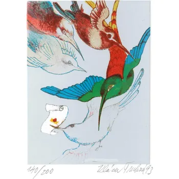 Poselství - litografie