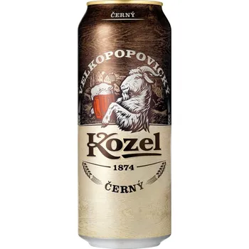 Pivo Velkopopovický Kozel Černý plech
